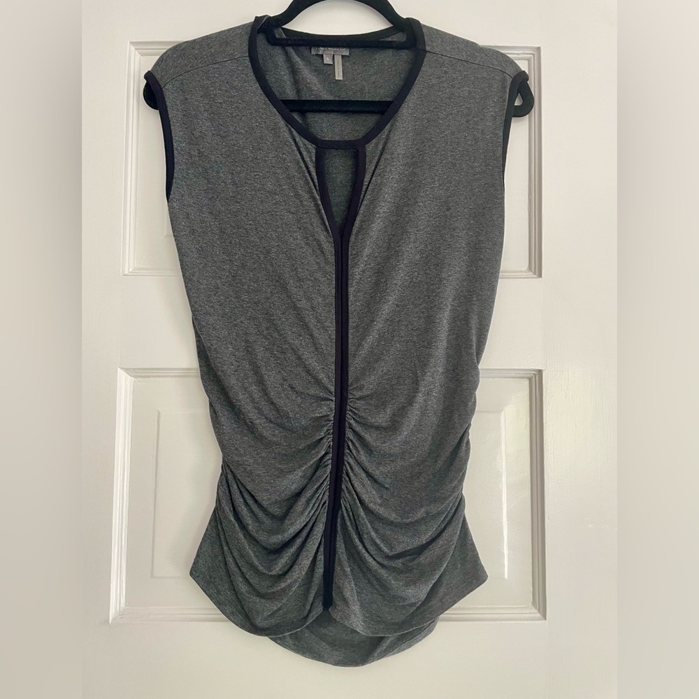 Vince Camuto Gray Sleeveless Top
